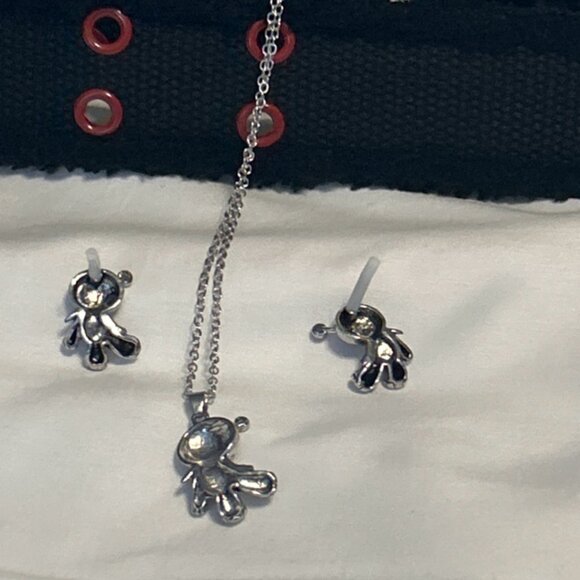 Voodoo Necklace Earrings Set Emo Goth - Picture 5 of 5